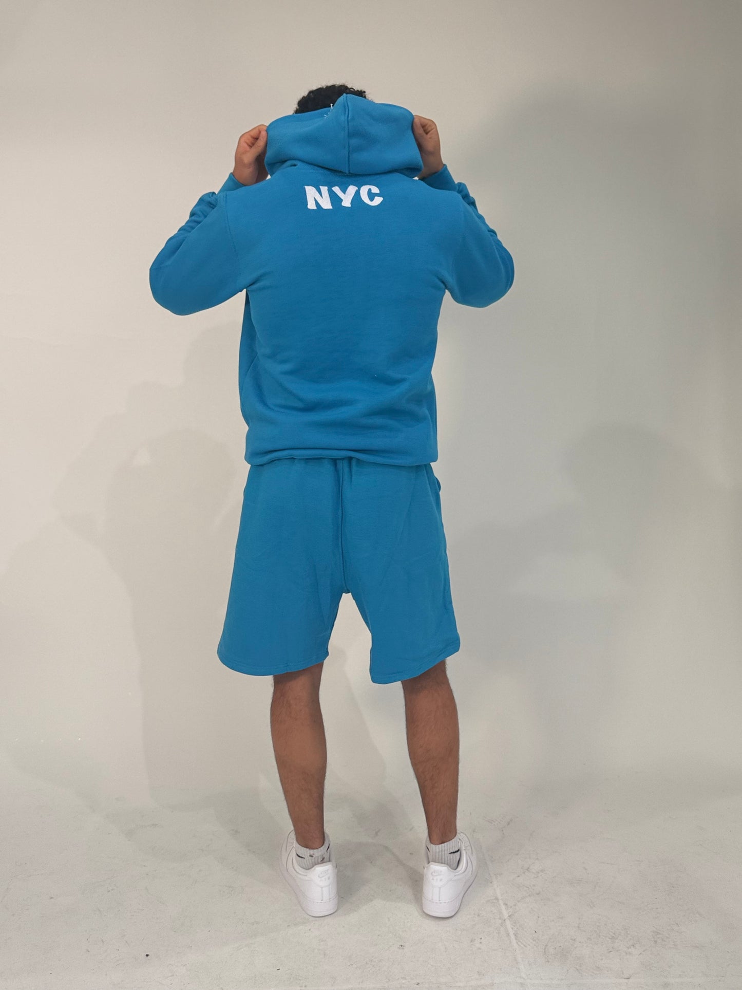 MIAMI BLUE "RHINESTONE HOODIE"