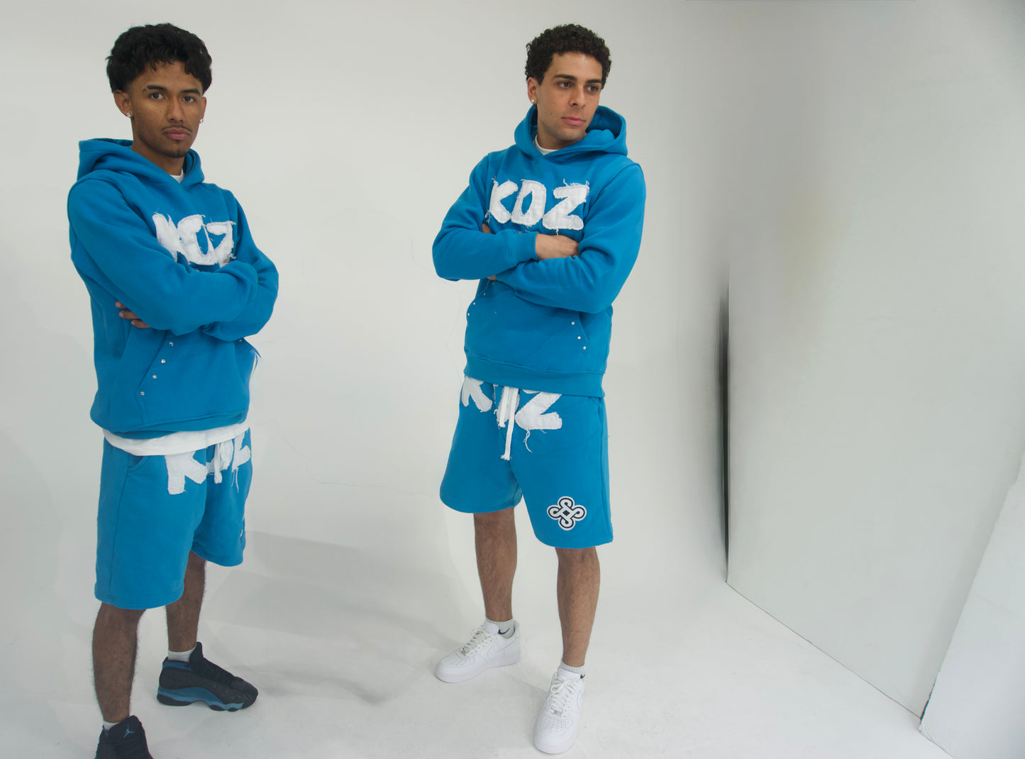 MIAMI BLUE "RHINESTONE HOODIE"