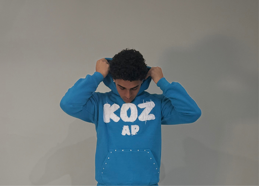 MIAMI BLUE "RHINESTONE HOODIE"