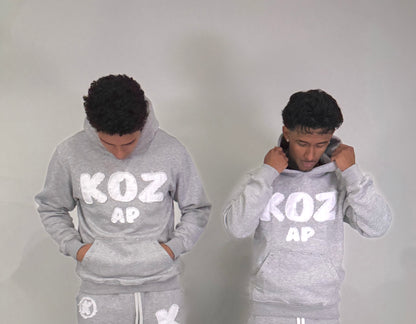 WOLF GREY "RHINESTONE HOODIE"