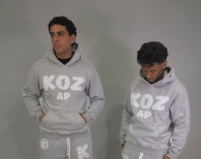 WOLF GREY "RHINESTONE HOODIE"