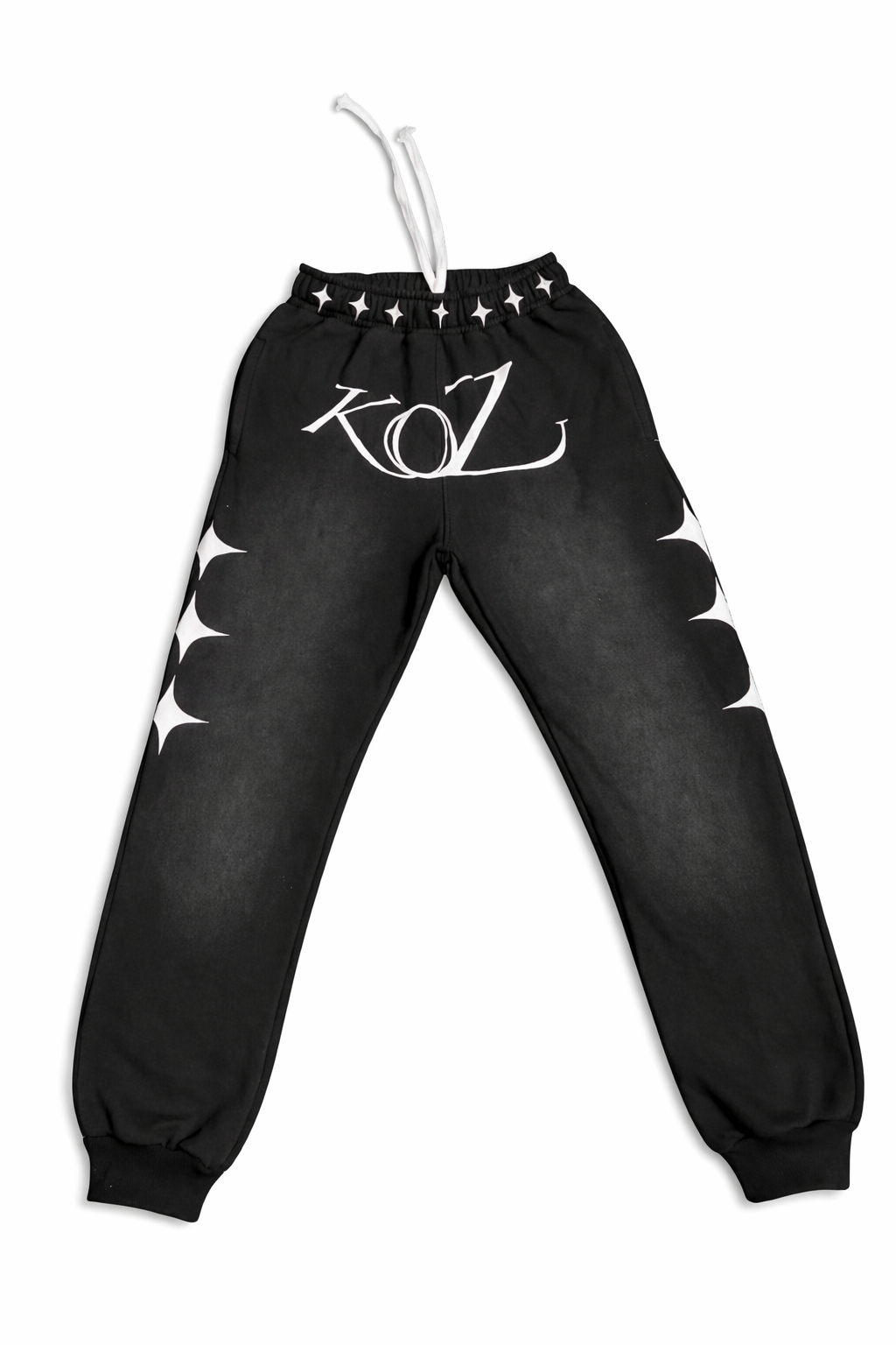 KOZ WASHED "BLACKCAT SWEATPANTS"
