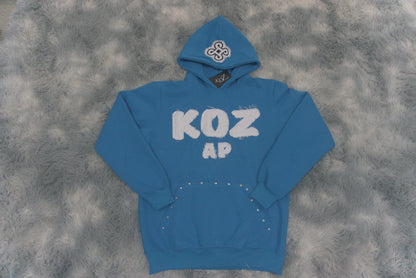 MIAMI BLUE "RHINESTONE HOODIE"