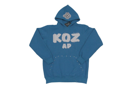 MIAMI BLUE "RHINESTONE HOODIE"