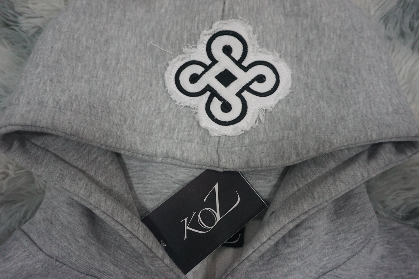 WOLF GREY "RHINESTONE HOODIE"