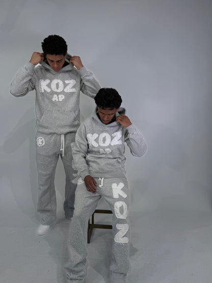 WOLF GREY "RHINESTONE HOODIE"