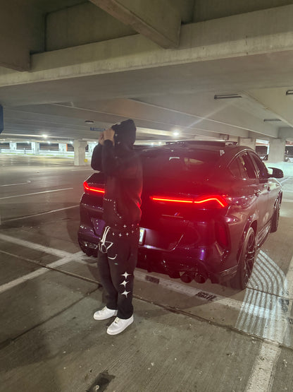 KOZ WASHED "BLACKCAT SWEATPANTS"